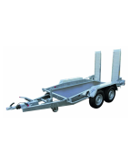 Remorque Porte Engin 40860 LIDER 3500 kg double essieu rampes aluminium