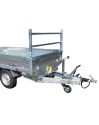 Porte échelle hauteur 170 cm pour remorque benne LIDER 39610PE et 39612PE