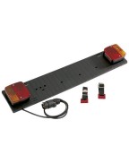 Plaque porte vélo d'éclairage en plastique