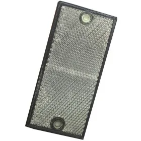 Lot de 2 Catadioptres à Visser Rectangulaire Blanc