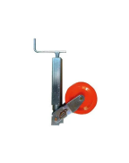 Roue jockey Ø70 mm avec galet acier 250x100 mm pour remorque lourde capacité 650 kg galvanisée