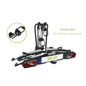 Porte-vélos électrique abaissable EUFAB BIKE LIFT pour 2 vélos électriques sur attelage