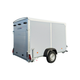 remorque fourgon freinée LIDER 45970 750 kg grande capacité avec porte pont