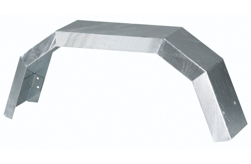 garde-boue métal 13 pouces pour remorque gris robuste et durable