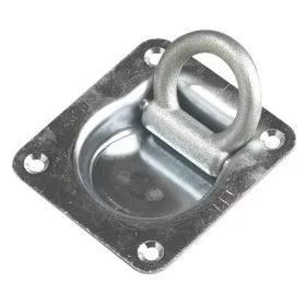Anneau d’amarrage encastré 102 x 95 cm en acier galvanisé pour sécuriser sangles et chargement de remorque