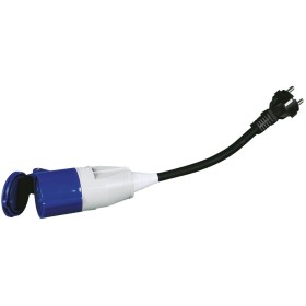 Prise Adaptateur caravane fiche standard + Fiche femelle P17