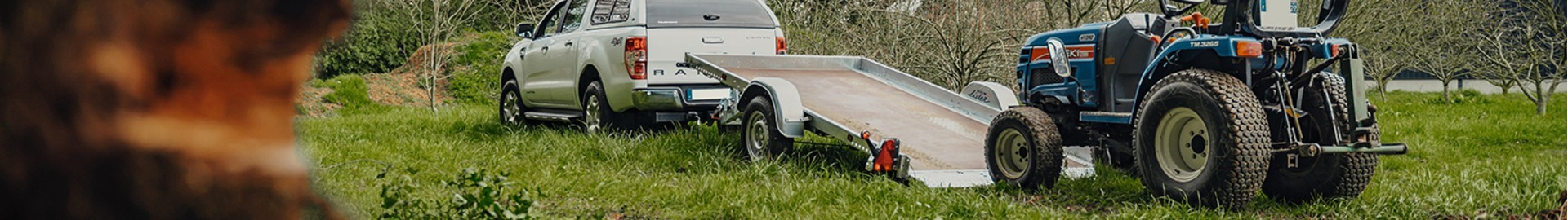 Plateau multi-usages roues extérieures / parcs et jardins