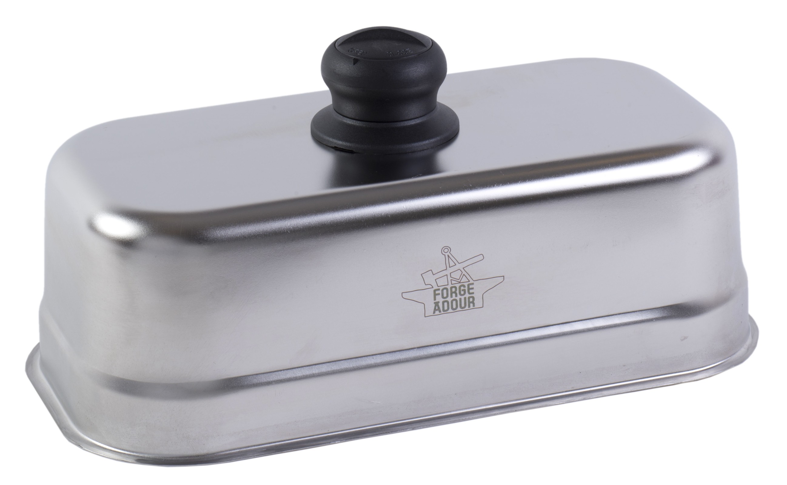 FORGE ADOUR Spatule courte coudée pour plancha en INOX